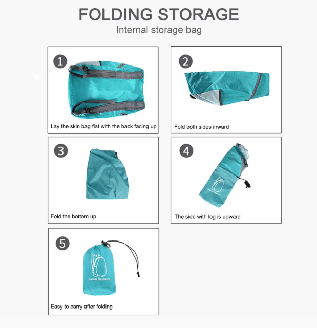 Outdoor Rucksack | Faltbar | Ultraleicht | Wasserdicht | Reise - BoysOutfit.de