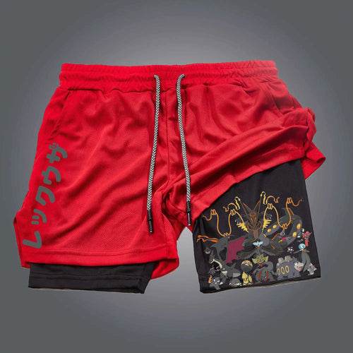 Anime Shorts Herren | Pokemon Gengar Print | Sommer Sport & Gym - BoysOutfit.de