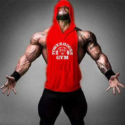 Herren Fitness Tanktop | Superheld Hoodie Weste | Baumwolle - BoysOutfit.de