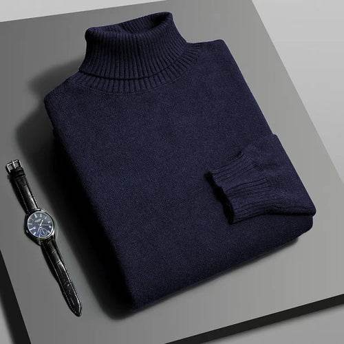 Herren Strickpullover | Rollkragen Slim Fit | Rollkragen | Warm - BoysOutfit.de