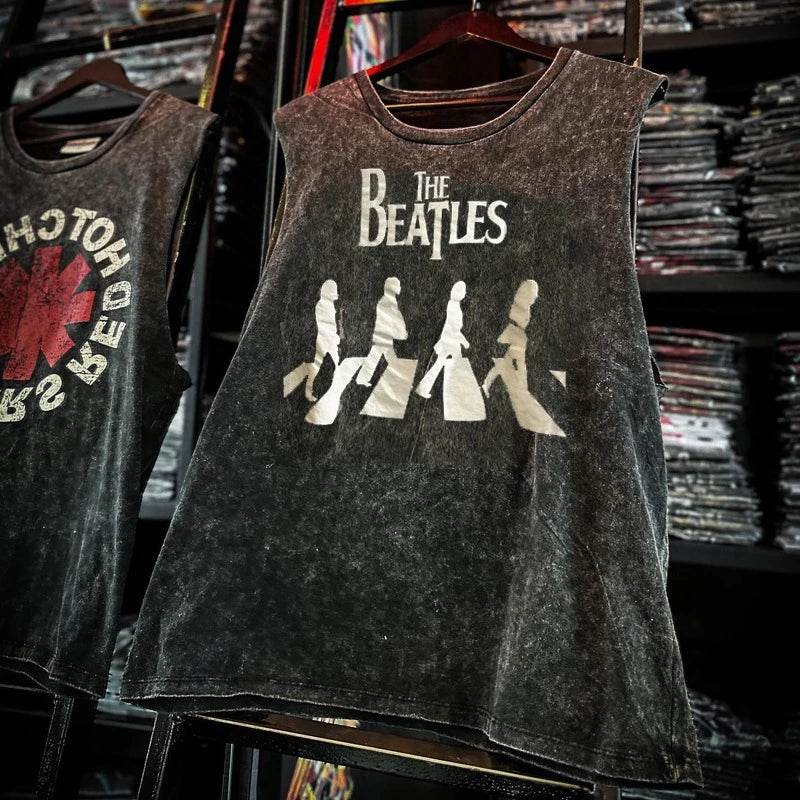Herren Vintage Rock Band Tank Top | Ärmloses T-Shirt 2025 - BoysOutfit.de