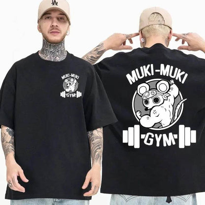 Muskelmaus Motiv | Uzui Tengen Print | Oversize Anime Streetwear - BoysOutfit.de
