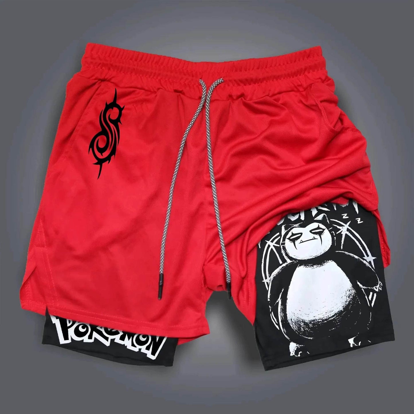 Anime Shorts Herren | Pokemon Gengar Print | Sommer Sport & Gym - BoysOutfit.de