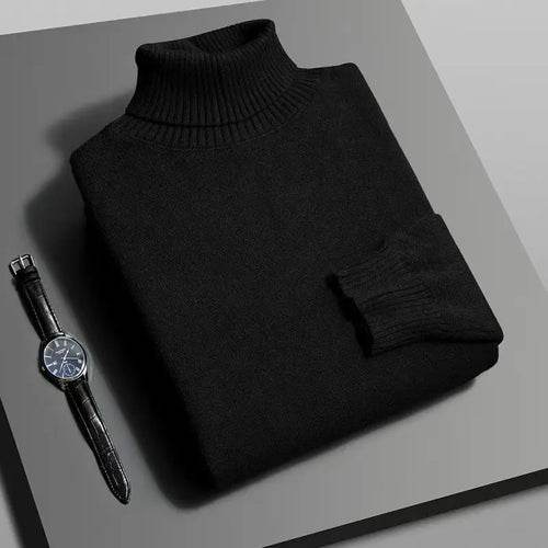 Herren Strickpullover | Rollkragen Slim Fit | Rollkragen | Warm - BoysOutfit.de