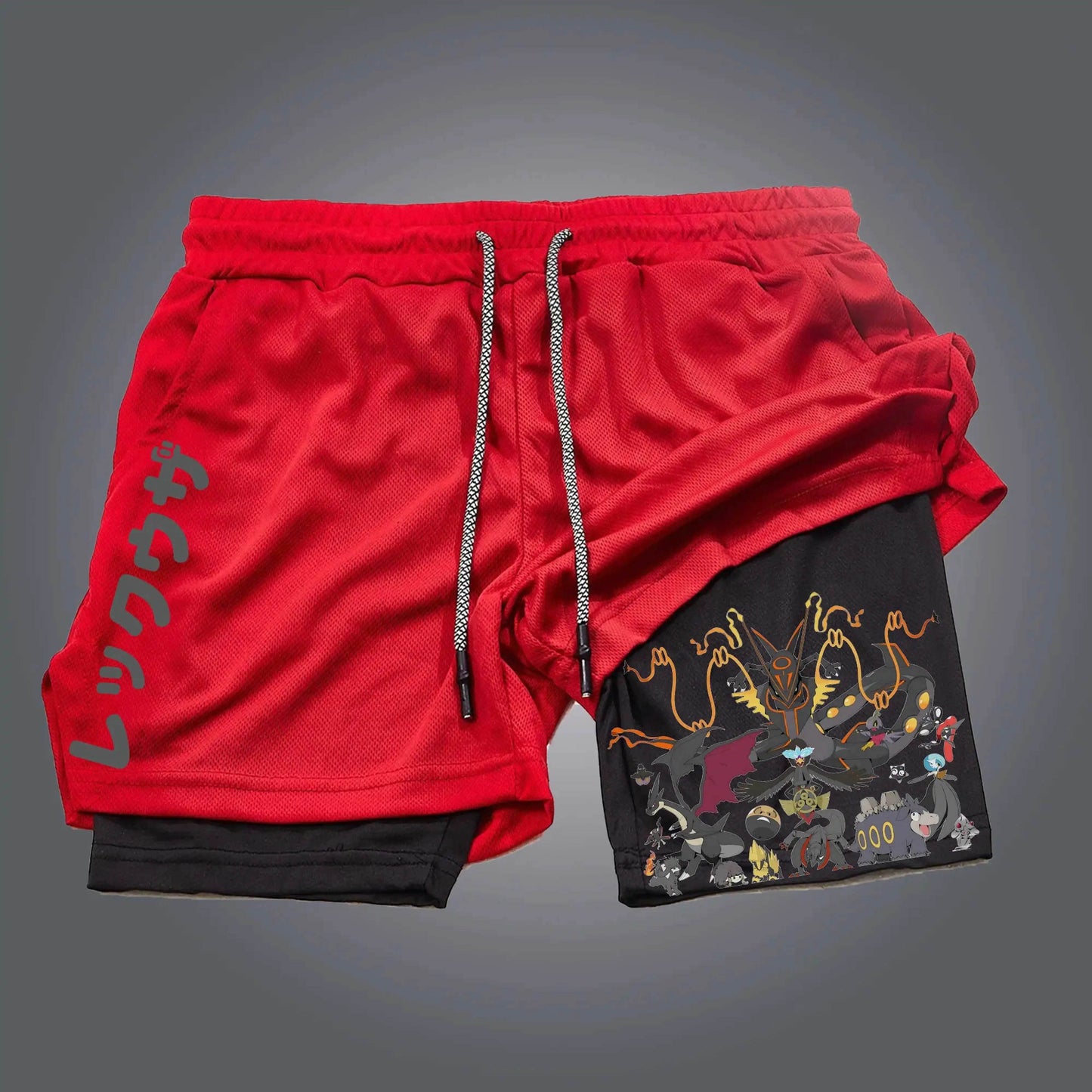 Anime Shorts Herren | Pokemon Gengar Print | Sommer Sport & Gym - BoysOutfit.de