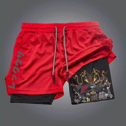 Anime Shorts Herren | Pokemon Gengar Print | Sommer Sport & Gym - BoysOutfit.de