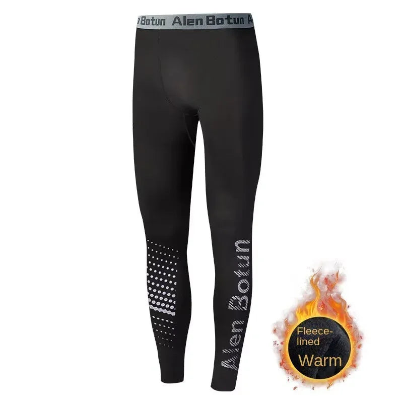 Herren Kompressionshose | Fleece Warm Tight | Winter Fit - BoysOutfit.de