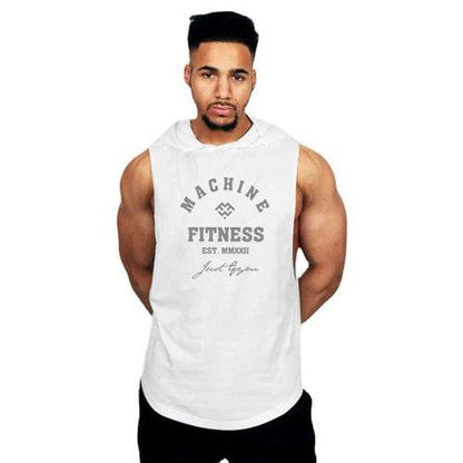 Herren Tanktop mit Kapuze | Muskel-Passform | Machine Fitness - BoysOutfit.de