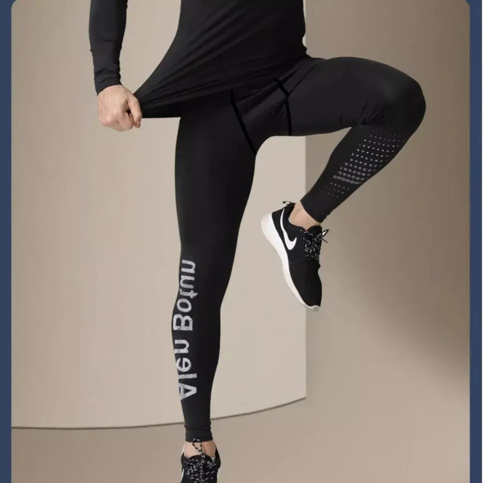 Herren Kompressionshose | Fleece Warm Tight | Winter Fit - BoysOutfit.de