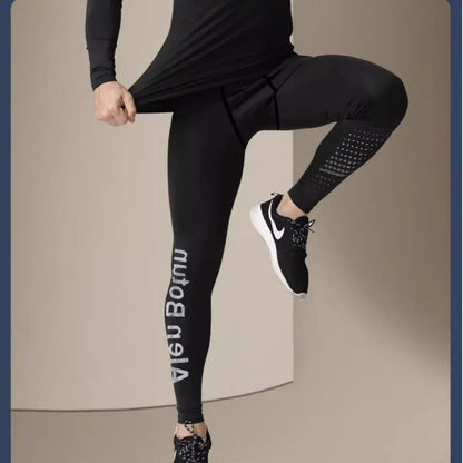 Herren Kompressionshose | Fleece Warm Tight | Winter Fit - BoysOutfit.de