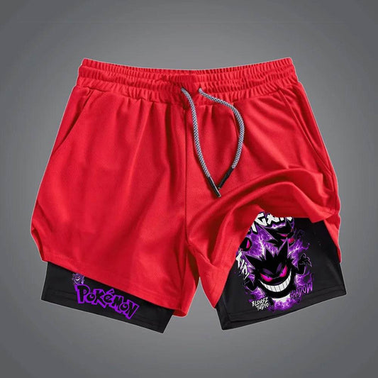 Anime Shorts Herren | Pokemon Gengar Print | Sommer Sport & Gym - BoysOutfit.de