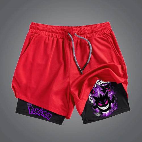Anime Shorts Herren | Pokemon Gengar Print | Sommer Sport & Gym - BoysOutfit.de