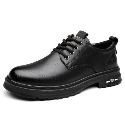 Herren Retro Lederschuhe – Schnürfrei & Bequem für Outdoor - BoysOutfit.de