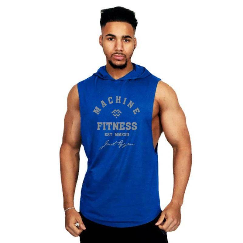 Herren Tanktop mit Kapuze | Muskel-Passform | Machine Fitness - BoysOutfit.de
