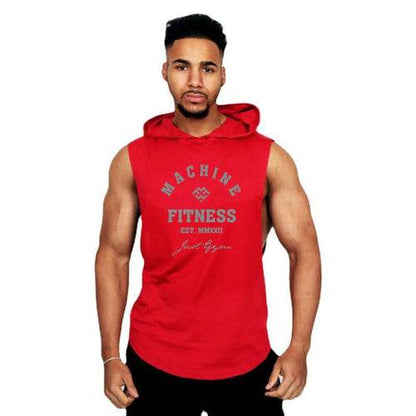 Herren Tanktop mit Kapuze | Muskel-Passform | Machine Fitness - BoysOutfit.de