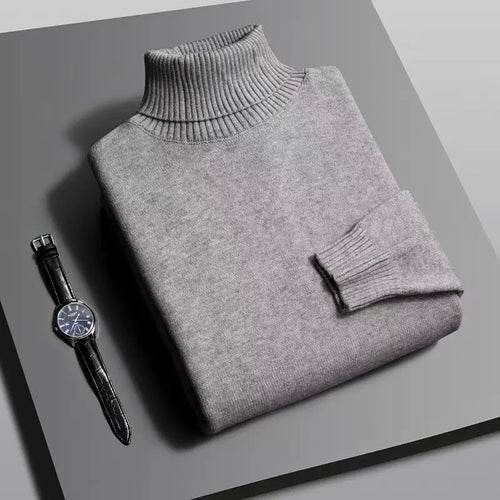 Herren Strickpullover | Rollkragen Slim Fit | Rollkragen | Warm - BoysOutfit.de