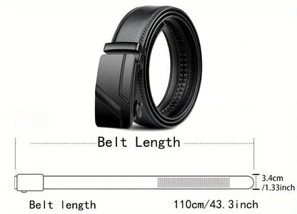 Herrengürtel Business | Luxus | Echtleder Optik | Metallschnalle - BoysOutfit.de